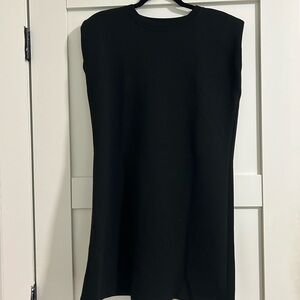 Rachel Zoe Elegant Black Crewneck Dress